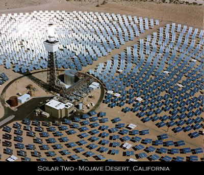 Central solar no deserto da califórnia